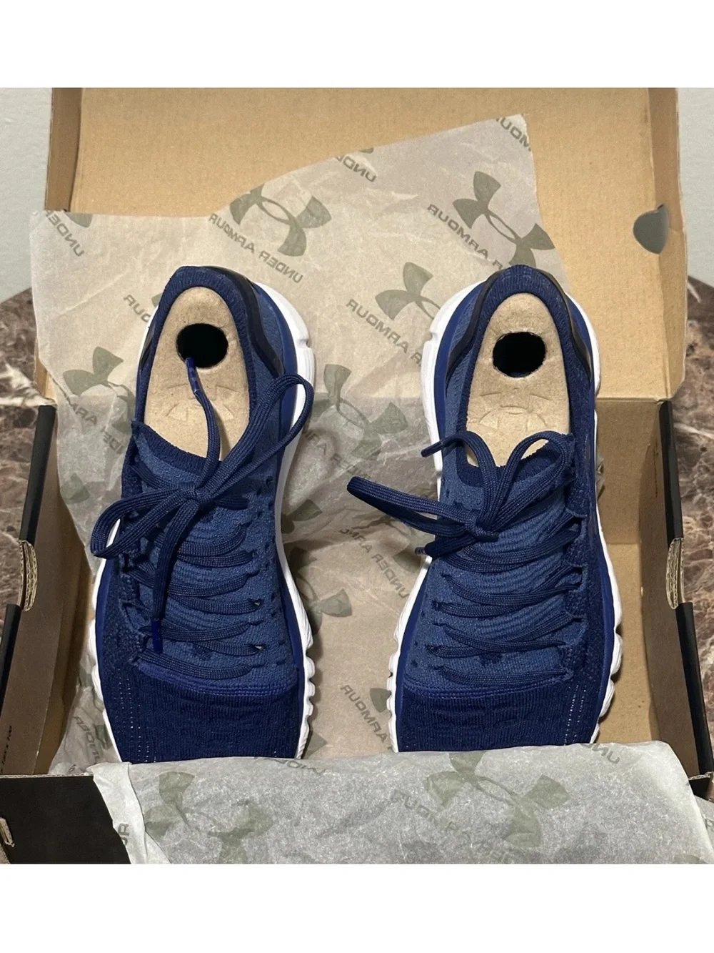 Under Armour SpeedForm Slingshot Womens Blue Running Shoes Sneakers Size 6